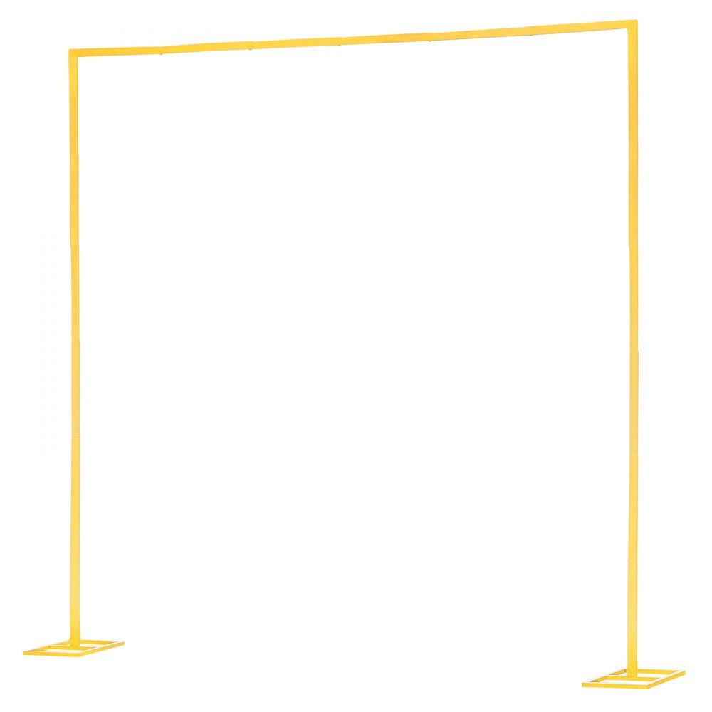 VEVOR Bogenständer, 2,4x2,4 m, Hochzeitsbogen, quadratischer goldener Metall-Bogen-Hintergrundständer für Hochzeiten, Geburtstagsfeiern, Abschlussfeiern, Feiertage und Zeremoniendekoration