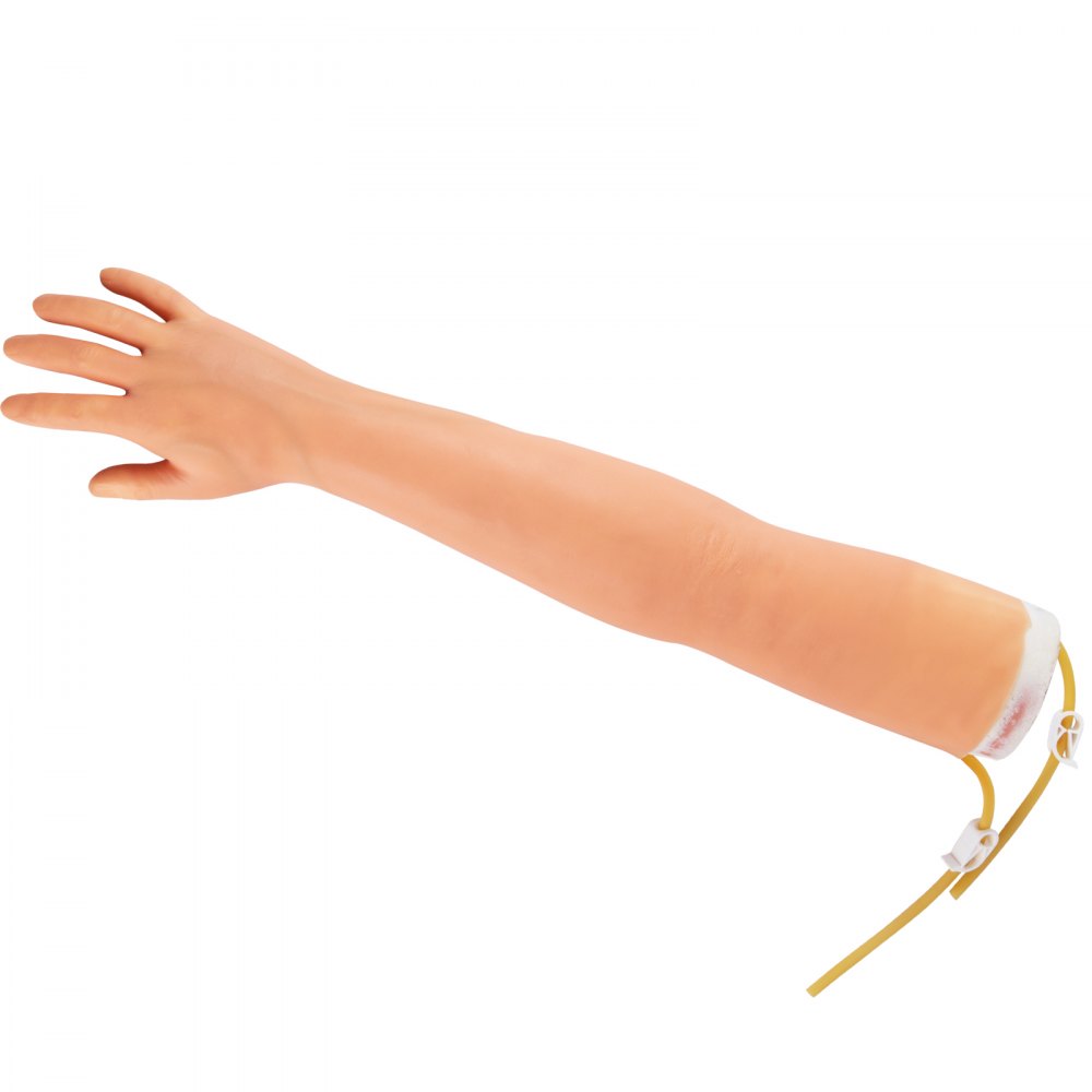 VEVOR Phlebotomie-Kit, IV Übungsarm 12 Stk. Phlebotomie-Arm-Praxis-Kit 40-70 cm Standhöhe, Trainingsarm für Intravenöse Injektion Inkl. IV-Ständer, Blutlanzette, Schlauch-/Venenanschluss, Aderpresse