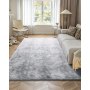 VEVOR Hochflor Teppich, 2743x3658 mm, flauschiger Teppich mit dreilagigem Material, 35 mm Florhöhe, für große Wohnzimmer, Heimkino, Loungebereich, fusselfrei und weicher, pflegeleicht
