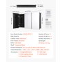 VEVOR Spiegelschrank verspiegelter Arzneischrank Medizinschrank (1017 x 135 x 647 mm) für Badezimmer mit 3 Türen & 3 Spiegeln, Einbau- und Wandmontage, Aluminiumrahmen, Badschrank