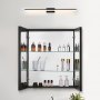 VEVOR Mirror Cabinet, Mirrored Medicine Cabinet (662 x 135 x 762 mm) for Bathrooms with 2 Doors & 7 Mirrors, Built-in and Wall Mountable, Aluminum Frame, Bathroom Cabinet