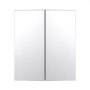 VEVOR Mirror Cabinet, Mirrored Medicine Cabinet (662 x 135 x 762 mm) for Bathrooms with 2 Doors & 7 Mirrors, Built-in and Wall Mountable, Aluminum Frame, Bathroom Cabinet