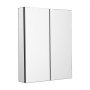 VEVOR Mirror Cabinet, Mirrored Medicine Cabinet (662 x 135 x 762 mm) for Bathrooms with 2 Doors & 7 Mirrors, Built-in and Wall Mountable, Aluminum Frame, Bathroom Cabinet