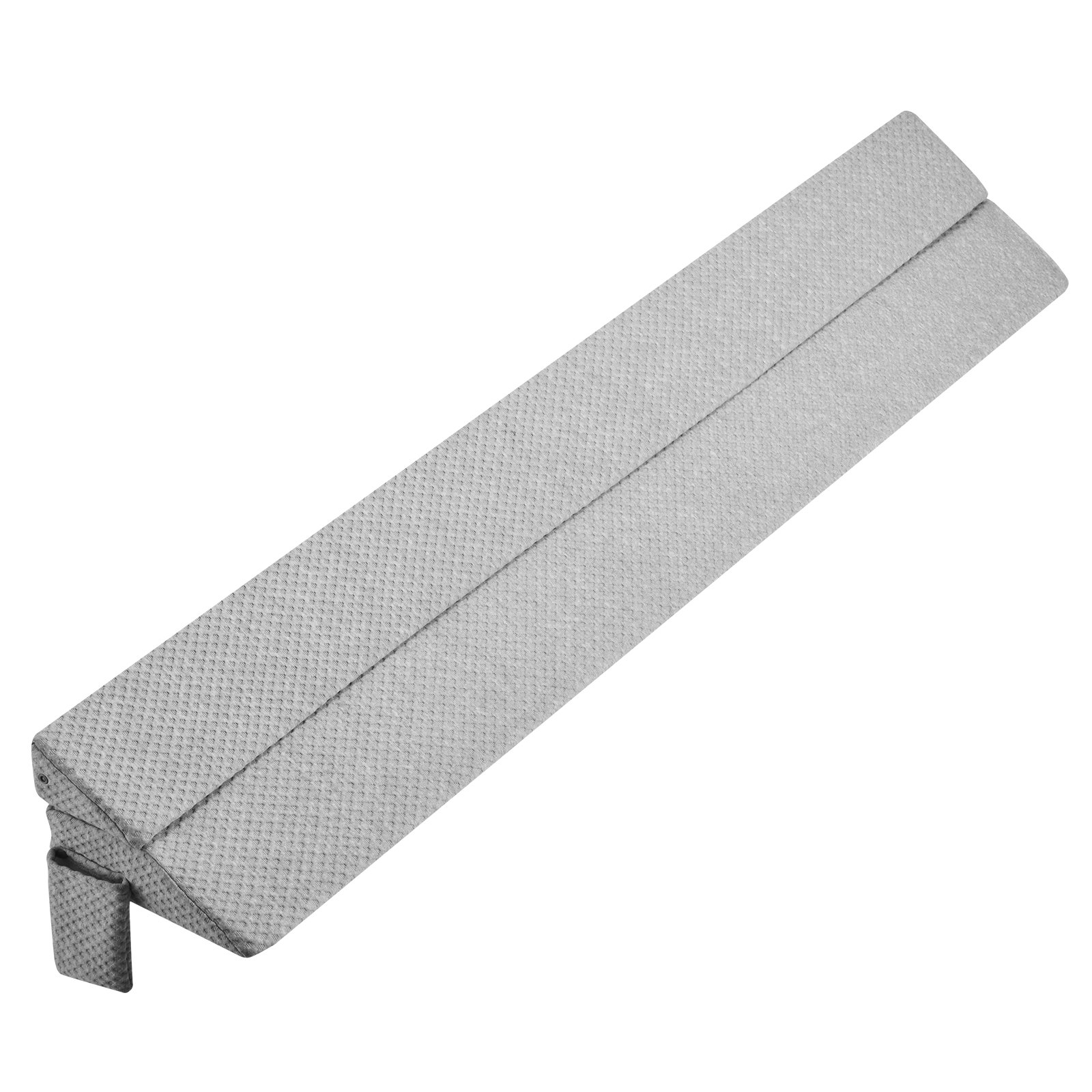 VEVOR Bed Wedge Pillow for Headboard, 1524 x 245 x 152 mm Bed Gap Filler, Fill 0-178mm Gap Between Headboard and Mattress, 25D Foam Mattress Wedge Headboard Pillow with Side Pocket, for Backrest, Gray