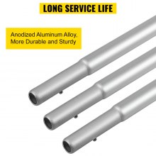 VEVOR Standard Größe Oxford Swooper Flagge 10 x 6 STK 16 Fuß Zeichen Banner Aluminiumlegierung, 4,3 m Swooper Flagge Werbung Schild mit Fahnenmast-Set und Erdspieß Werbung Schild Slogan-Flaggen