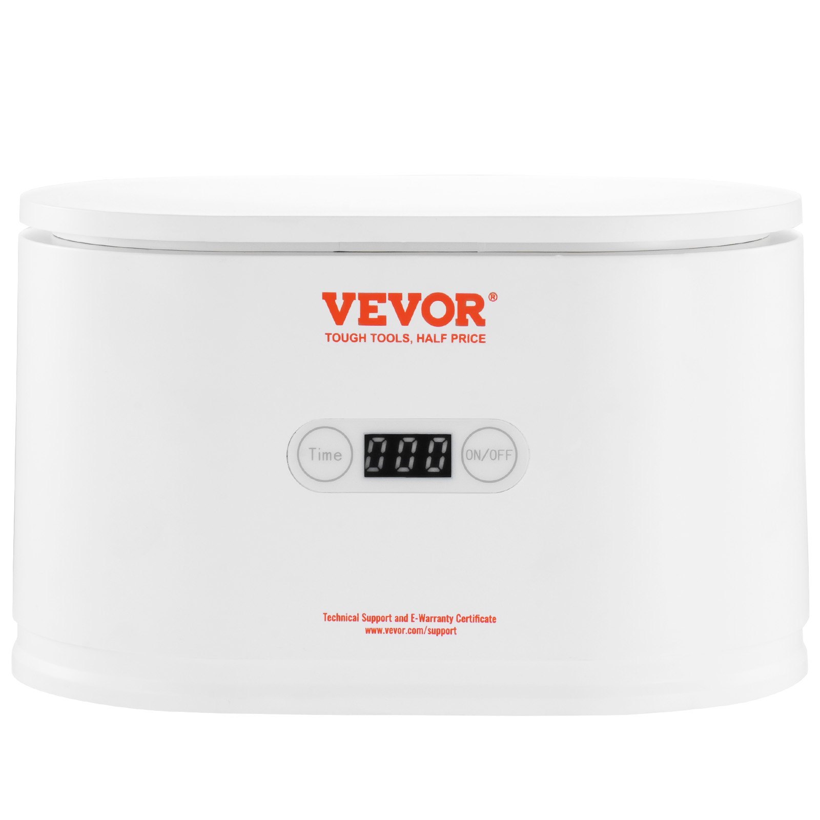 VEVOR Ultraschallreiniger Ultraschall Edelstahl-Reinigungsgerät 30 W, 650 mL Ultraschallreinigungsgerät mit Digitaler Anzeige, Weiß Fünf Verfügbare Modelle für Schmuck, Brillen, Uhren usw.