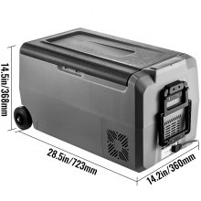 VEVOR Kühlboxen 36 L Auto Kühlbox 723 x 360 x 368 mm Kühlbox Elektrisch -20 °C ~ 10 °C Tragbar Kühlschrank 12 V / 24 V Kompressor Kühlbox