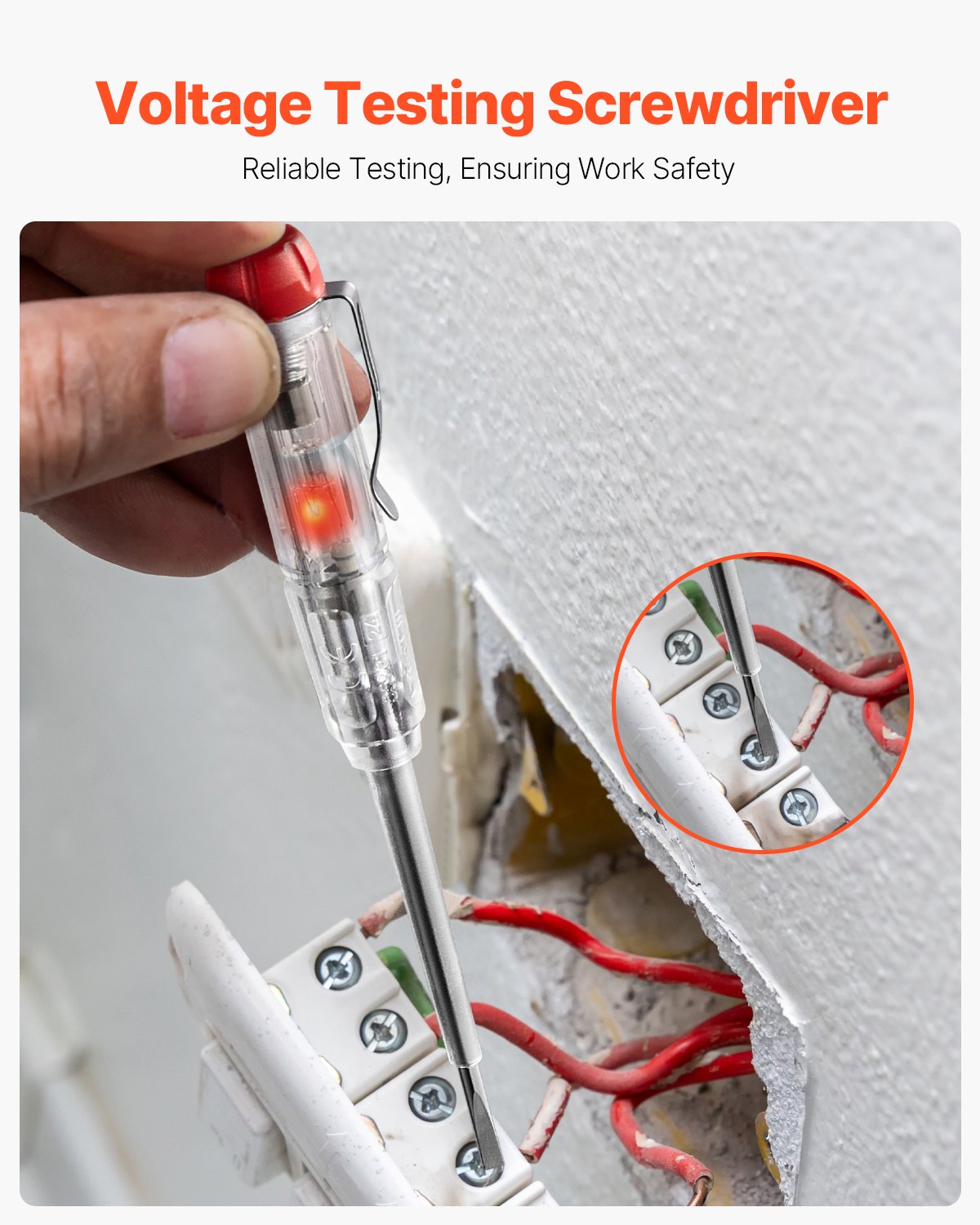 VEVOR isolierter Schraubenziehersatz 11-tlg. Profi elektrischer Schraubendrehersatz, isolierter Elektriker-Werkzeugsatz, mit magnetischen Kreuzschlitzspitzen für Elektriker