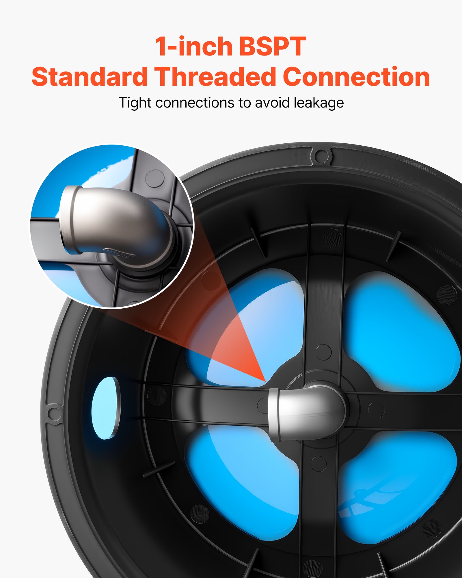 VEVOR Drucktank für vertikale Brunnen, 75,7 L vorgeladener Druckwassertank für Brunnenpumpen, Wasserspeicherbehälter aus Karbonstahl für Zuhause, Schule, Bauernhof und Bewässerungssysteme