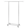 VEVOR Rollbarer Kleiderständer Garderobenständer 1 Kleiderstange, 781–1378 mm Einstellbar, Strapazierfähiger Rollbarer Kleiderständer für Schlafzimmer, Wäscheraum, Ankleidezimmer, Eingang usw.