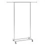 VEVOR Rollbarer Kleiderständer Garderobenständer 1 Kleiderstange, 781–1378 mm Einstellbar, Strapazierfähiger Rollbarer Kleiderständer für Schlafzimmer, Wäscheraum, Ankleidezimmer, Eingang usw.