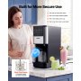VEVOR Eismaschine, 7-in-1-Gerät für Gelato, Sorbet, Milchshake, Frozen Yogurt & Light-Eiscreme, Hausgemachte Eismaschine mit Ein-Knopf-Funktion zum Einrühren und Nachdrehen, Glatte Cremige Textur