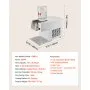 VEVOR Schneeflocken-Eismaschine, 80 kg/Tag Eis-Rasiermaschine, Eisrasierer mit Edelstahlklinge, elektrischer Bingsu-Maschine mit 1,8 L Tank, 90-s-Schnellkühlung, für Zuhause kleine Veranstaltung