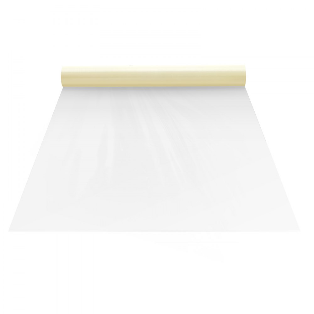 VEVOR Teppichschutzfolie, 24" x 100' Boden- und Oberflächenschutz mit selbstklebender Rückseite, selbstklebende Polyethylen-Automatten-Schutzfolienrolle für Bau und Renovierung
