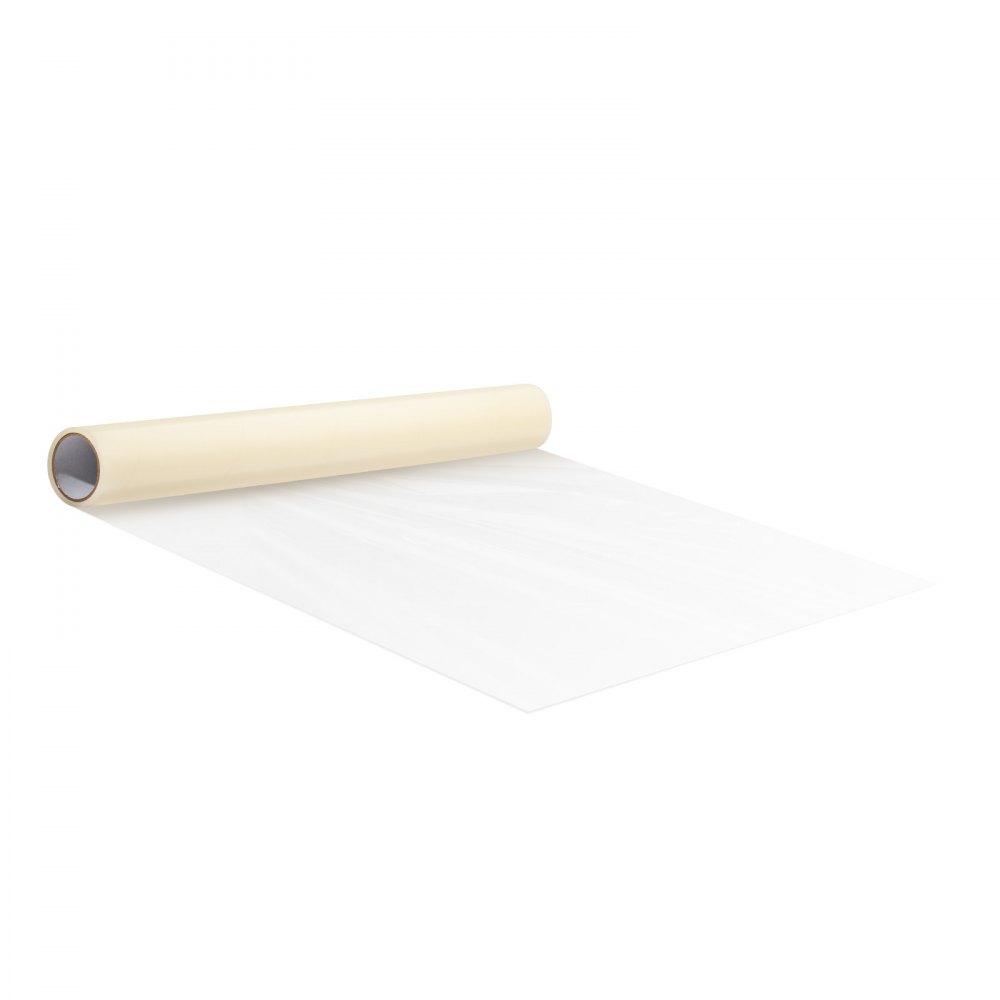 VEVOR Carpet Protection Film, 61 x 61 m, Floor and Surface Protection with Self-Adhesive Backing and Easy Installation, Self-Adhesive Polyethylene Car Mat Protection Roll for Construction and Renovation