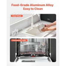 VEVOR automatische Eismaschine 1,5 L mit eingebautem Kompressor (150 W) kein Vorgefrieren, Ice Cream Maker mit 3 Modi, elektrischer Eismaschine Sorbet Maker