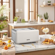 VEVOR automatische Eismaschine 2 QT mit eingebautem Kompressor (150 W) kein Vorgefrieren, Ice Cream Maker mit 3 Modi, elektrischer Eismaschine Frozen Sorbet Maker für die Küche zu Hause