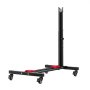VEVOR Bike Stand, Freestanding Vertical & Horizontal Bike Storage Rack, with Lockable Casters, Height Adjustable Carbon Steel Upright Garage Bicycle Floor Stand, for 508-737 mm Wheel Diameters, Black