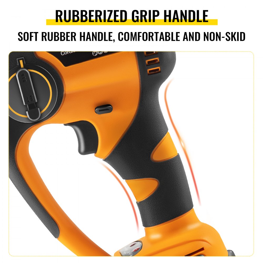 VEVOR Akku Bohrhammer 12 V Bohrmaschine 0-900 U/min Kombihammer 0-4500 Schläge pro Minute bürstenloser Kupfermotor 2 Modi Perfekt zum Bohren von Holz (3-18 mm), Stahl (3-10 mm) und Beton (5-13 mm)