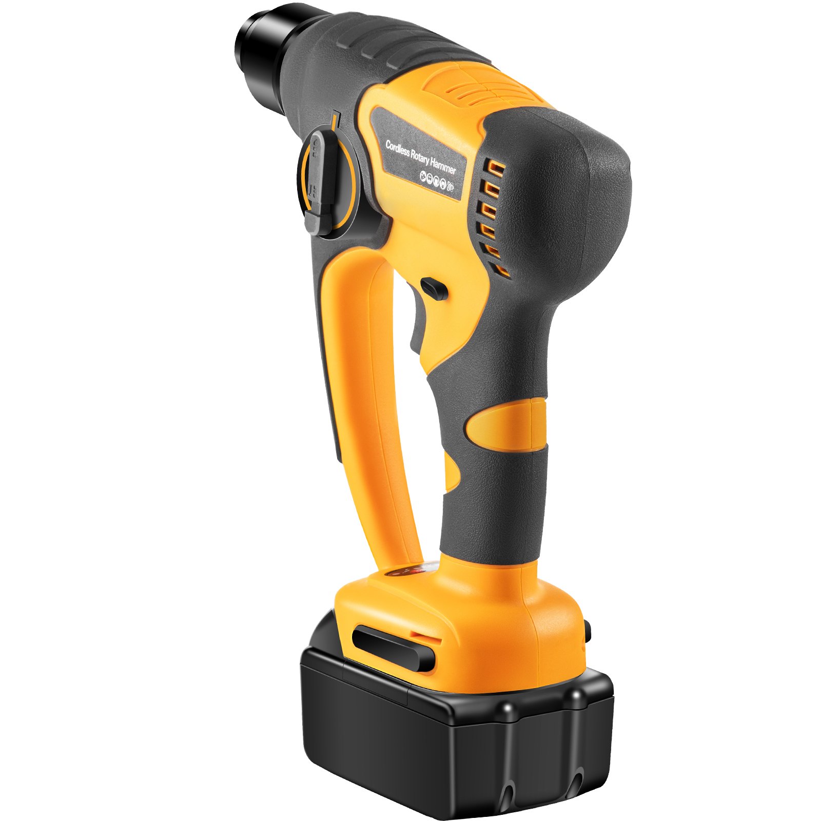 VEVOR Akku Bohrhammer 12 V Bohrmaschine 0-900 U/min Kombihammer 0-4500 Schläge pro Minute bürstenloser Kupfermotor 2 Modi Perfekt zum Bohren von Holz (3-18 mm), Stahl (3-10 mm) und Beton (5-13 mm)