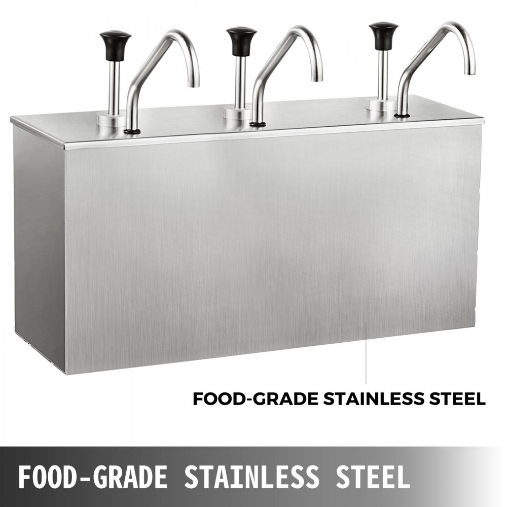 Pumpspender Soßenspender 3x4l Spenderpumpe Senfspender Saucenspender Ketchup