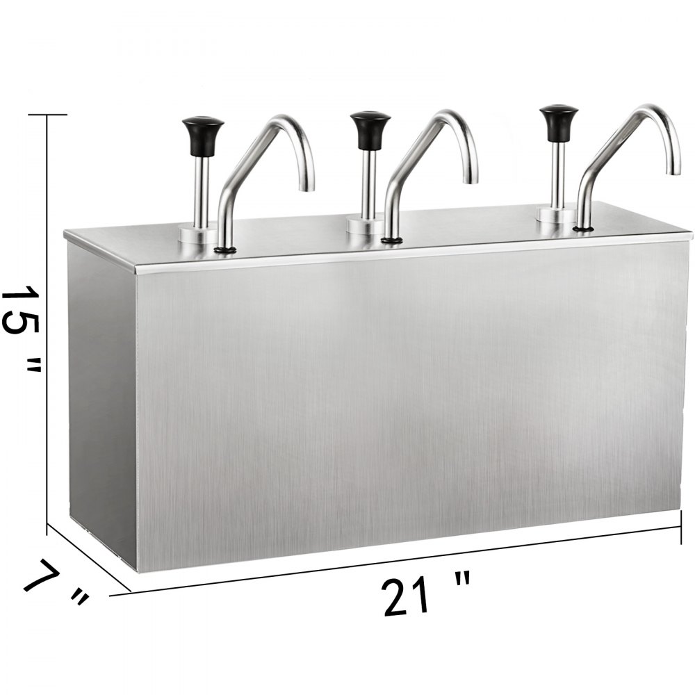 Pumpspender Soßenspender 3x4l Spenderpumpe Senfspender Saucenspender Ketchup