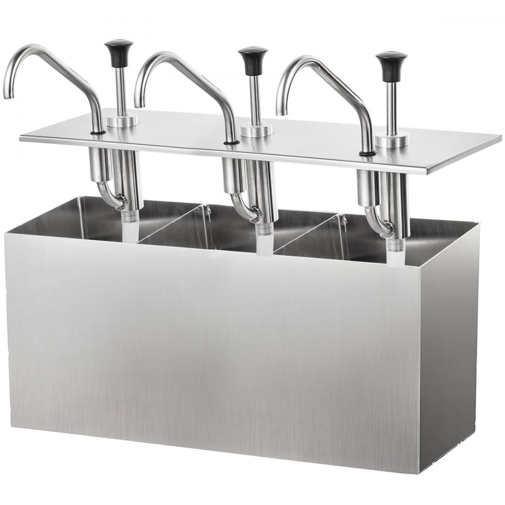 Pumpspender Soßenspender 3x4l Spenderpumpe Senfspender Saucenspender Ketchup