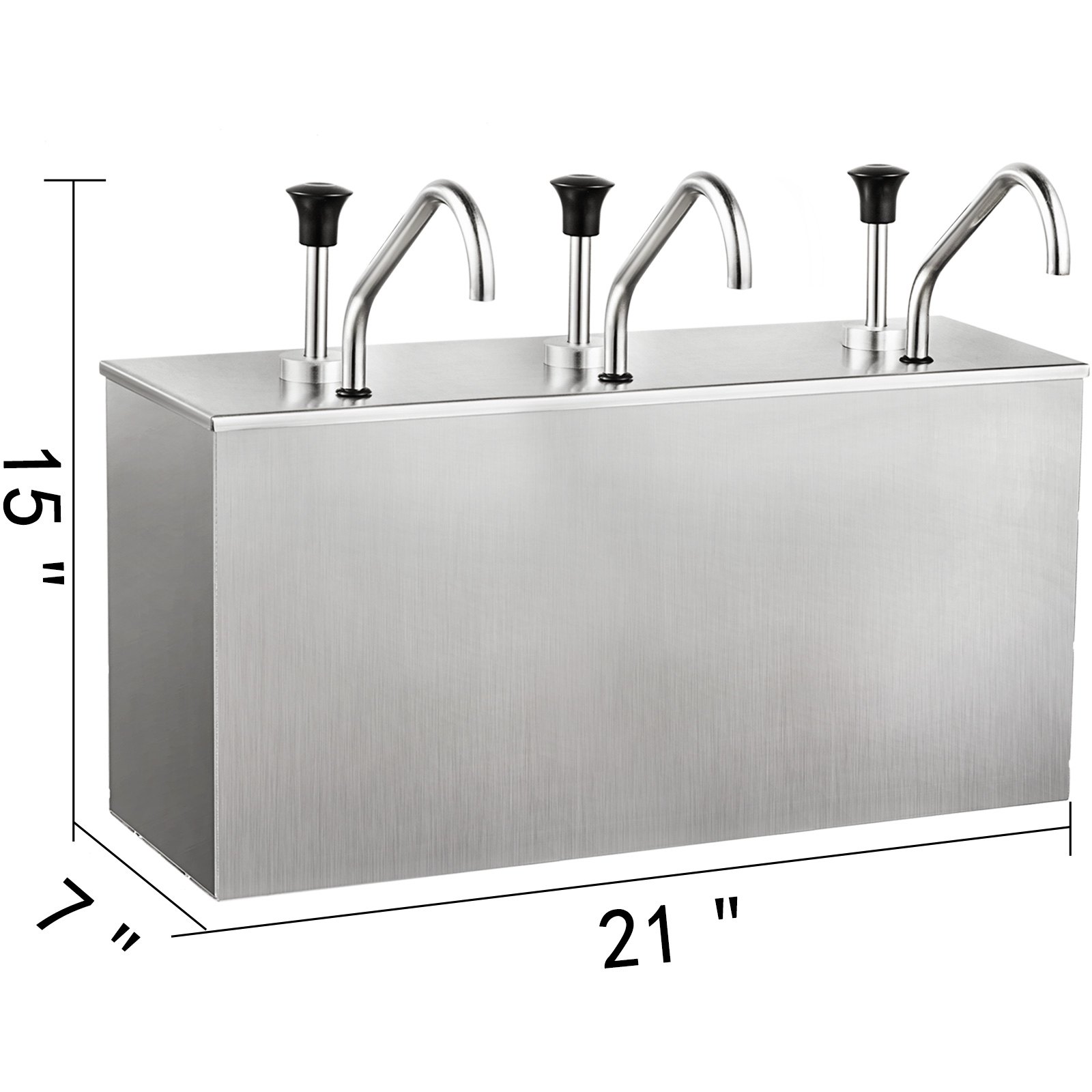 Pumpspender Soßenspender 3x4l Spenderpumpe Senfspender Saucenspender Ketchup