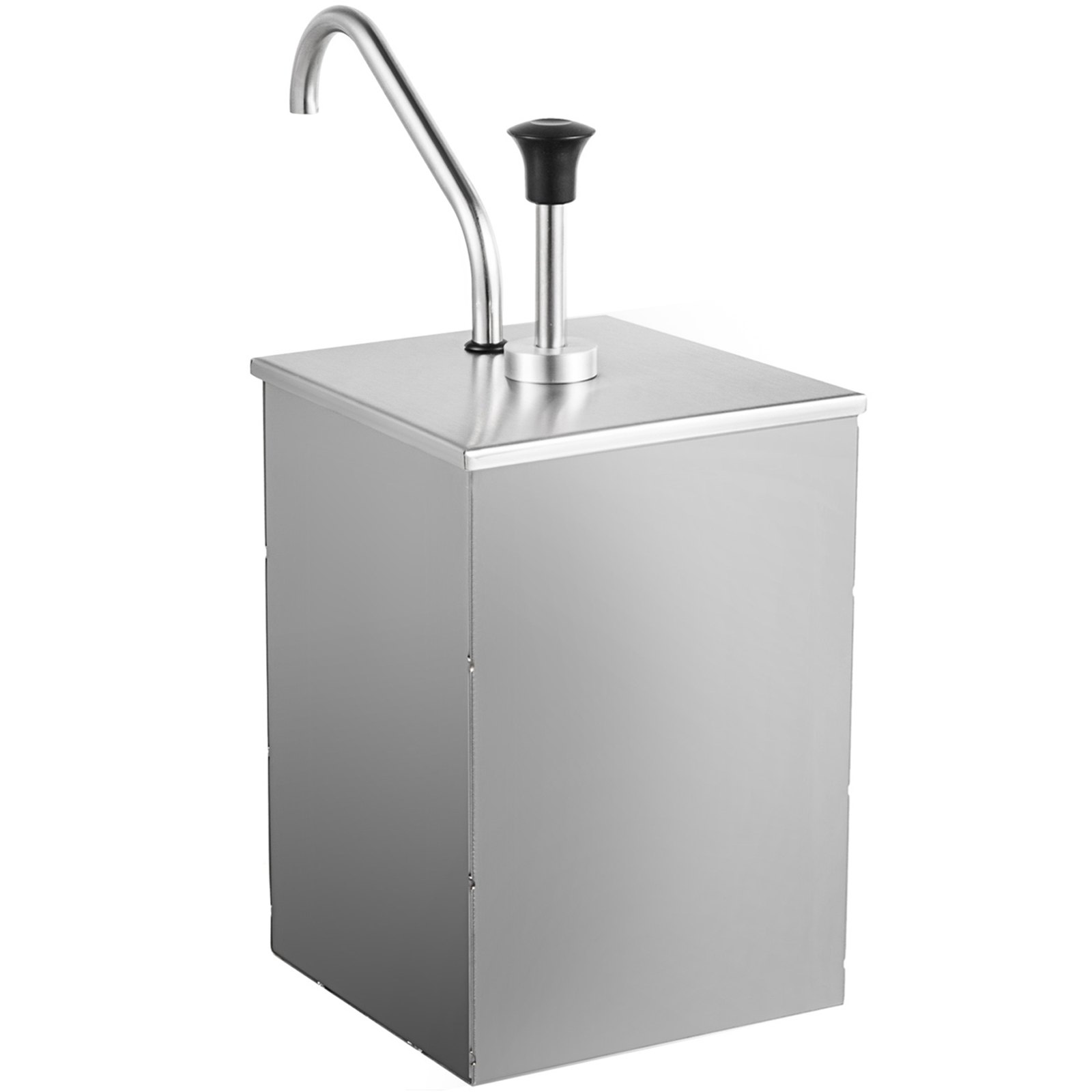 Edelstahl Pump Soßenspender / Dispenser 3,5l Saucenspender Senf Ketchup Spender