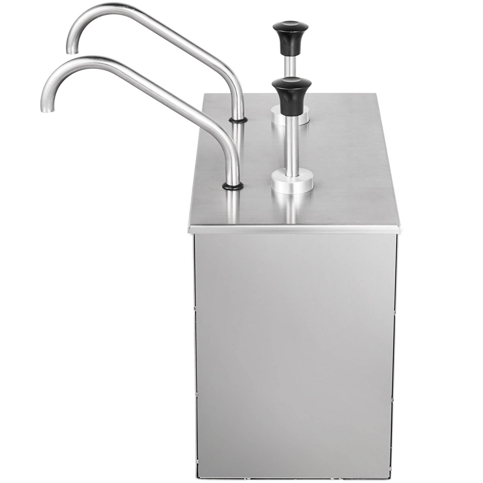 2-head Soy Sauce Pump 2x3,5l Edelstahl Pump Soßenspender Dispenser Saucenspender