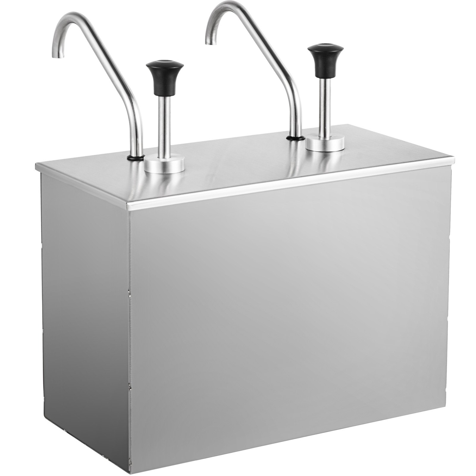 2-head Soy Sauce Pump 2x3,5l Edelstahl Pump Soßenspender Dispenser Saucenspender
