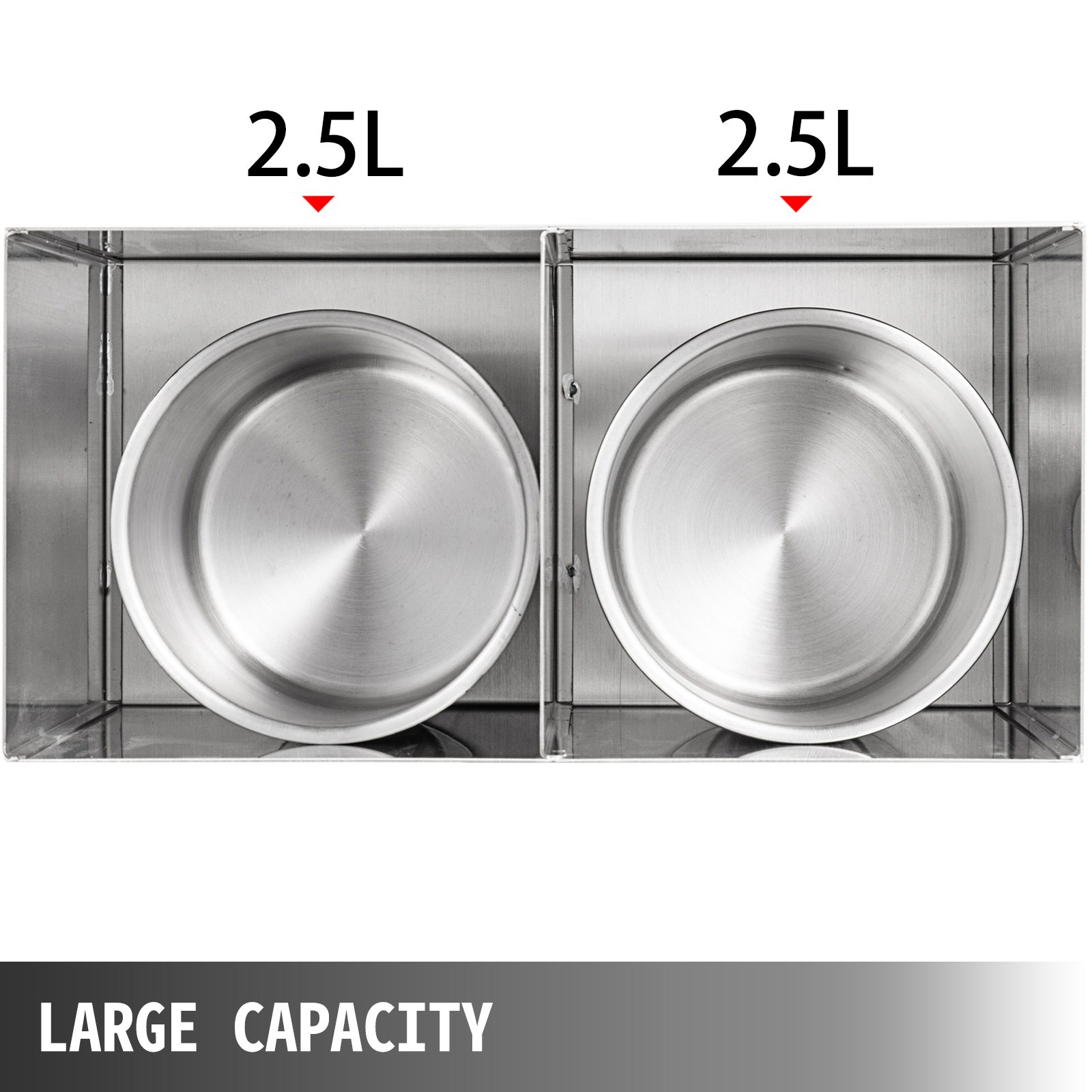 2-head Soy Sauce Pump 2x3,5l Edelstahl Pump Soßenspender Dispenser Saucenspender