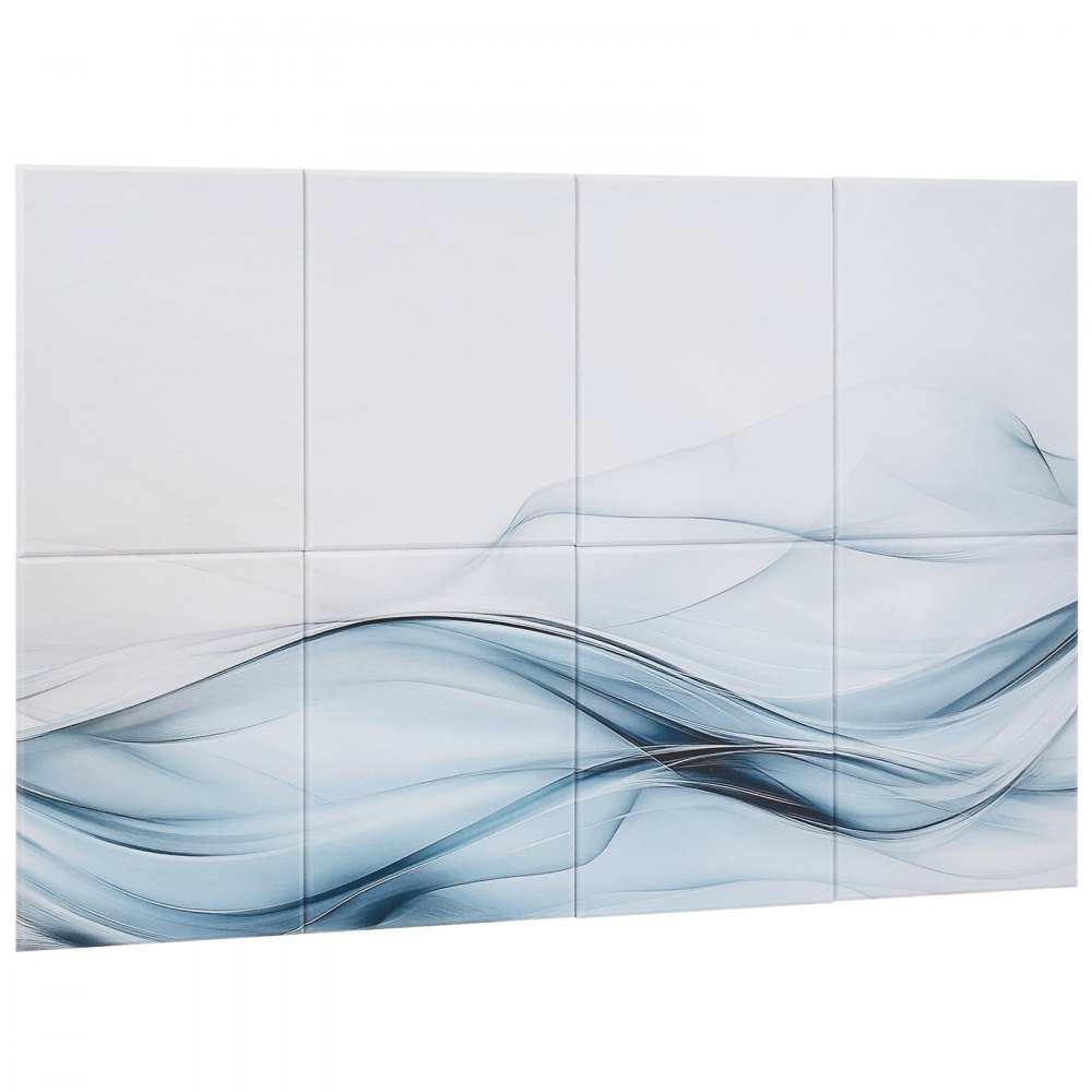 VEVOR 8er-Pack Akustikpaneele, 1200x800x10mm, Akustik Wandpaneele, selbstklebende, schalldämpfende & absorbierende Platten für Zuhause, Büro, Studio, Spielzimmer, Theater, Seidenmotiv