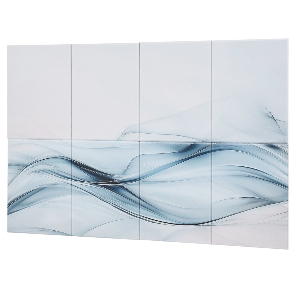 VEVOR 8er-Pack Akustikpaneele, 1200x800x10mm, Akustik Wandpaneele, selbstklebende, schalldämpfende & absorbierende Platten für Zuhause, Büro, Studio, Spielzimmer, Theater, Seidenmotiv