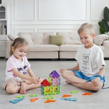 VEVOR Magnetspielzeug Kinder Magnetische Bausteine Magnetic Building 32-teilig