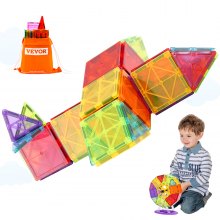 VEVOR Magnetic Building Kinder Spielzeug Magnetische Bausteine Blöcke 121-teilig