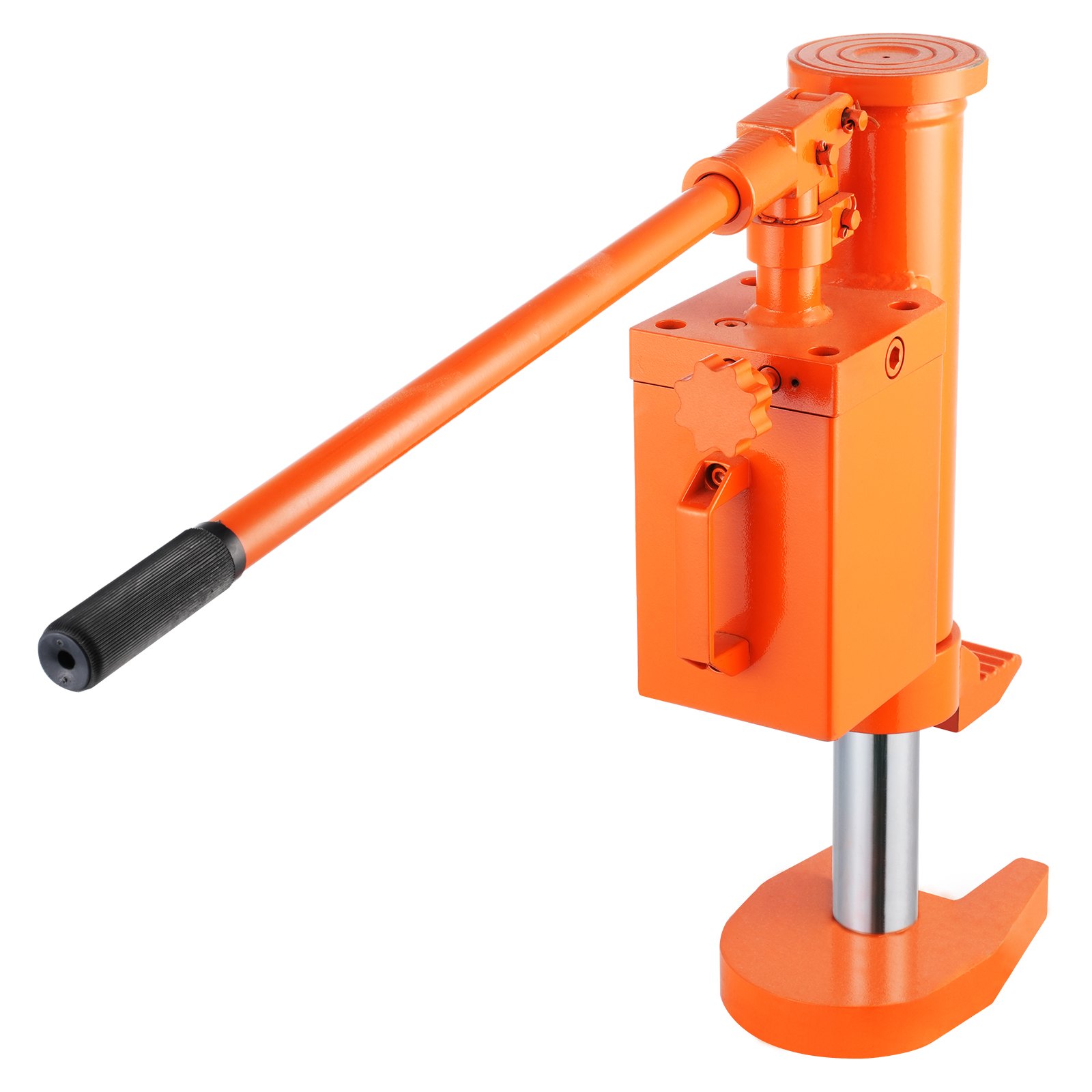 VEVOR Hydraulischer Wagenheber, 5 t / 10 t Hebebühne, 25-230 mm Zehenhöhe, 370-570 mm Spitzenhöhe, 360° drehbarer Klauenwagenheber für Maschinen, Industrie