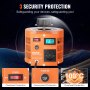 VEVOR 2000VA Stelltransformator mit variabler Spannung, 6,6 Ampere, 230 V Eingang, 0-300 V Ausgang, Wechselspannungsregler, mit LCD-Display, 4 zusätzlichen Sicherungen, für Zuhause, Industrie, Büro