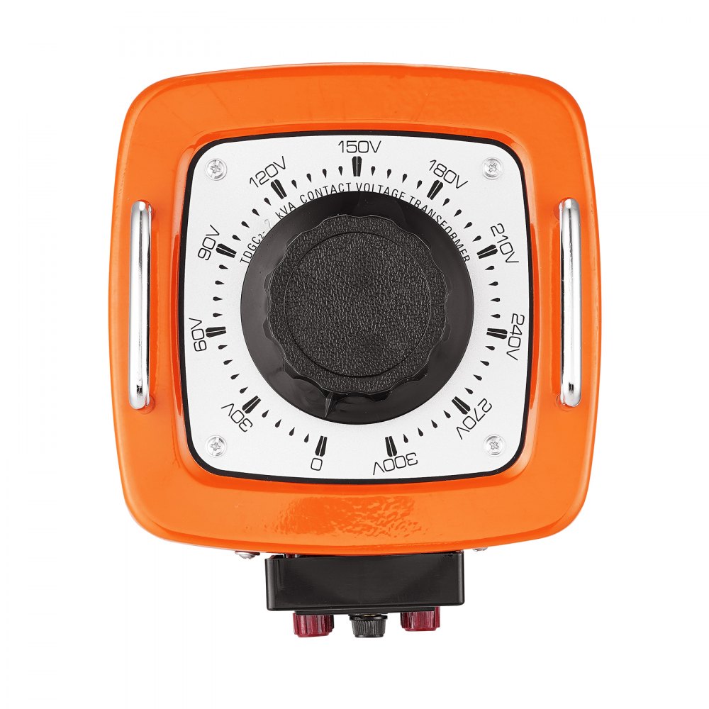 VEVOR 2000VA Variable Voltage Transformer, 6.6 A, 230 V Input, 0-300 V Output, AC Voltage Regulator, with LCD Display, 4 Additional Fuses, for Home, Industry, Office