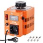 VEVOR 500VA Stelltransformator mit variabler Spannung 1,7A 230V Eingang, 0-300V Ausgang AC-Spannungsregler-Netzteil mit 4 zusätzlichen Sicherungen Thermokontrollschalter für Zuhause Industrie Büro