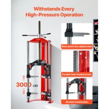 VEVOR Federbeinkompressor 4-stufige Einstellung, Federbeinkompressor mit vielseitigen Montageoptionen und Mehrzweckhaken zum Komprimieren von Schraubenfedern bis zu 1360 kg, passend für SUVs Lkw