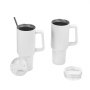 VEVOR Sublimationsbecher 8 Stk. (1183 mL), Sublimationstumblers aus Edelstahl mit Deckeln & Strohhalm & Griff, Doppelwandige Isolierte Sublimationsrohlinge für Individuelle DIY-Gestaltung Geschenke