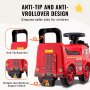 VEVOR Rutschauto Kinderfahrzeug Rutschfahrzeug Lauflernhilfe Rot 52,5x22,5x37cm