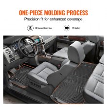VEVOR Automotive Bodenbeläge für Ford F-150/F150 Lightning 2015-2024 3 Stk.