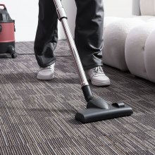 VEVOR Teppichfliesen 609,6 x 609,6 x 6 mm, 24er-Pack, modularer Teppichboden mit Fläche von 9 m², Teppich Bodenbelag, einfacher DIY-Austausch für Wohnzimmer und Büro, Grau und Braun
