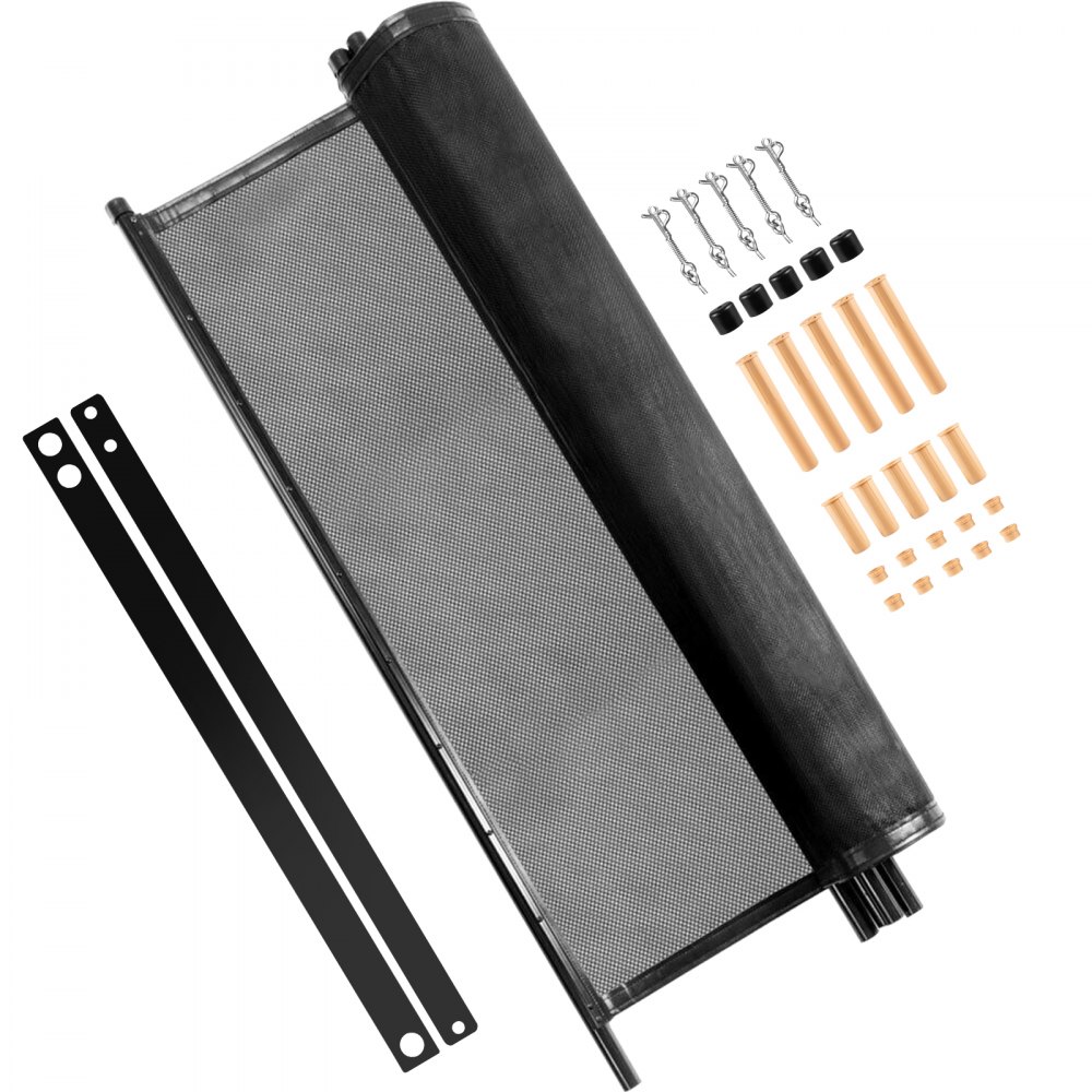 VEVOR Poolzaun Kindersicher 1,2x14,6m Schutzzaun 1000D-PVC-Netzgewebe Aluminium-Fußrohren und-stangen Poolschutzaun Korrosions-Abriebbeständig Teichzaun Hundezaun Ideal für Pool Schwimmbad Teich