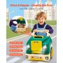 VEVOR Motorspielzeug, 60-teilig, Autoreparaturset für Kinder, mit abnehmbaren Teilen, Lichtern und Geräuschen, Lenkrad und Hupe, Mechaniker-Werkstattset für Kinder für Kleinkinder ab 3 Jahren, Grün