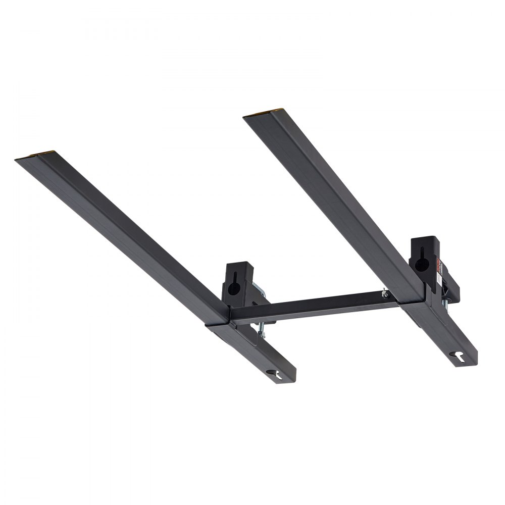 VEVOR Palettengabeln zum Anklemmen 1524mm Gabelzinken mit 907kg Tragkraft, Staplergabel für Traktorlader & Kompaktlader, Stahlkonstruktion, 500-915 mm Verstellbare Stabilisatorstange, Gelbe Spitzen