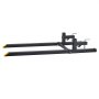VEVOR Palettengabeln zum Anklemmen 1524mm Gabelzinken mit 907kg Tragkraft, Staplergabel für Traktorlader & Kompaktlader, Stahlkonstruktion, 500-915 mm Verstellbare Stabilisatorstange, Gelbe Spitzen