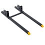 VEVOR Palettengabeln zum Anklemmen 1524mm Gabelzinken mit 907kg Tragkraft, Staplergabel für Traktorlader & Kompaktlader, Stahlkonstruktion, 500-915 mm Verstellbare Stabilisatorstange, Gelbe Spitzen